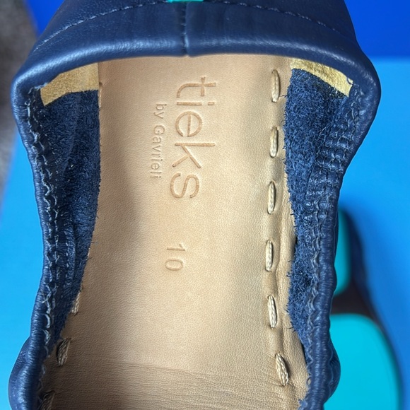 NEW Tieks Gavrieli Foldable Navy Leather Ballet Flats Shoes 10 - Picture 4 of 4